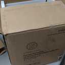 Stone Lain Florian Modern Porcelain 16 Piece Dinnerware Set, Plates and Bowls Set, Dish set for 4, Black And Golden Rim