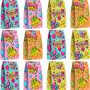 ArtCreativity 24 Valentines Day Bags with 24 Stickers, Valentine Treat, Candy Bag, Goodie Bags for Birthday Party, Wedding, Baby Shower & Party Favors, Cute Cardboard Boxes with Handles
