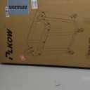 PLKOW Laundry Cart with Wheels 320L Large Rolling Laundry Cart for Commercial/Home, Rolling Laundry Basket with Steel Frame and Waterproof Lining, 9 Bushel, 32.3L x 19.7W x 30.7H Inch, Beige