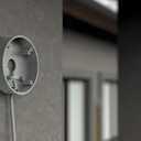 Wall Floodlight Camera Mount - Electrical Box - Made in USA | Universal Camera Mount Adapter for Ring, Eufy, Google, Blink Cams (White)  (Mount and Cord Set)