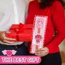 Remerry 24 Pcs Valentine's Day Silicone Spatulas and Cookie Cutters Set Include 8 Spatulas 8 Stainless Steel Cookie Cutters 8 Cards Valentine's Baking Gift for Anniversary Celebration Decoration