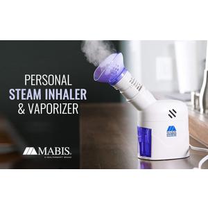 MABIS Facial Steamer, Steam Inhaler, FSA Eligible, Vaporizer or Vocal Steamer with Aromatherapy Diffuser and Soft Face Mask for Cleansing, Sinus Pressure, Congestion, Colds and Cough, 25mL