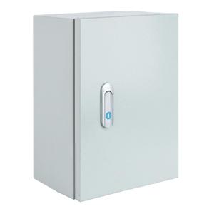 Steel Electrical Junction Box, Indoor&Outdoor Electrical Enclosure Box, Wall Mounted Waterproof&Dustproof Metal Box, Universal Electric Equipment Enclosure Box with Safety Locks and Mounting Plates