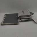 Closet Organizers Bins 6 Packs - Large Closet Shelf Organizer with Handles, Fabric Trapezoid Storage Bins, Collapsible Storage Cubes for Clothes, Towels, Light Gray (Blended)