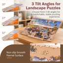 Becko US 1000 Piece Tilting Puzzle Board with Stand & 6 Trays & Cover
Adjustable Easel with Multiple Angle Adjustments, Puzzle Table with Storage, for Horizontal and Vertical Jigsaw Puzzles