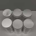 6 Pack 16 Ounce/500ml Plastic Jars Clear Slime Containers Wide Mouth Mason Jars Storage Containers with Screw Lids for Household Home Kitchen