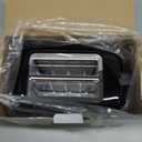 Elite Gourmet 2-Slice Cool Touch Toaster – 6 Browning Levels, Extra Wide 1.25” Slots for Bagels & Thick Bread, Cancel Function, Compact, ETL Certified, Black