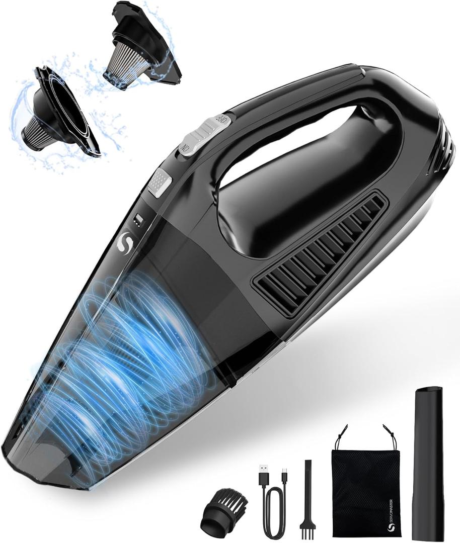 Car Vacuum, 12000Pa Handheld Vacuum Cordless with Brushless Motor, aspiradora para carro with HEPA Filter for Car Home Pet Hair