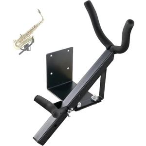 EASTROCK Alto&Tenor Saxophone Wall Stand Saxophone Wall Mount Saxophone Holder Rack (Saxophone Wall Stand), Black