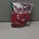 GORGLITTER Women's Ruched Deep V Neck Button Front Smock Lantern Sleeve Crop Top Blouses (Medium, Burgundy)