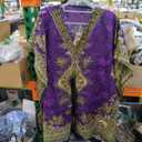 Divine threads Women’s Short Kimono Tunic Kaftan Plus Size Dashiki Caftan Summer Beach Wear, One-Size-Fits-All 35" Length, 60" Bust, 34" Shoulder