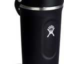 Hydro Flask Shaker Bottle Insulated Stainless Steel Gym Bottle for Pre Workout & Protein 24 Oz Black