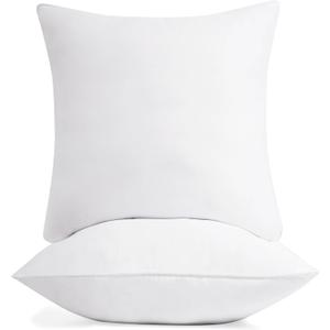 Deconovo 2-Pack Outdoor Premium Pillow Inserts 26x26 Inch, Plush, Supportive & Soft | Square Cushion Fillers for Sofa, Bed & Couch | Machine Washable, Hypoallergenic & Durable