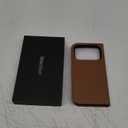 SHIELDON Real Leather Detachable Case Wallet for iPhone 17 Pro 6.3" 2025 | Wireless Charging | RFID Blocking Credit Card Slot | Kickstand | Flip Magnetic | Shockproof Cover | Saddle Brown