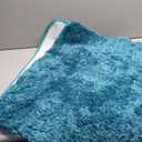 MIULEE Bath Mat Non Slip Absorbent Bathroom Soft luxurious Shower Small Mat Doormat Inside Rugs Kitchen Rugs Carpet Mat Washable for Bathroom Bedroom Kitchen Entrance 40x60 cm Blue Green