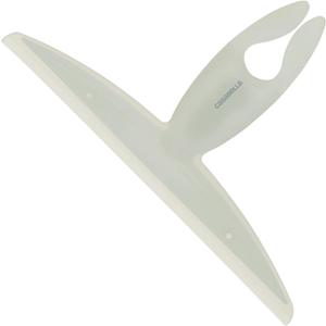 Casabella, White 44037 Clip on Silicone Squeegee, 101/8" x 11/4" x 63/4" h