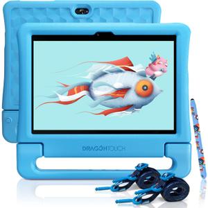 Dragon Touch Kids Tablet 10 inch IPS HD Display Android Tablets with 32GB Storage, 2GB RAM, Quad Core Processor, KIDOZ Pre-Installed, Kid-Proof Case, Shoulder Strap and Stylus, WiFi Only Blue Dragon Touch Kids Tablet 10 inch IPS HD Display Android Tablets with 32GB Storage, 2GB RAM, Quad Core Processor, KIDOZ Pre-Installed, Kid-Proof Case, Shoulder Strap and Stylus, WiFi Only Blue