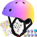 Color Gradient Adjustable Kids Bike Helmet Toddler Skateboard Helmets Boys Girls Child Ventilation Helmet for Multi-Sports Skating Cycling Scooter Balance, Size: Small: 20.1"-21.2" (51-54 cm)