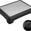 Fotree Step Stool, Indoor Outdoor Non-Slip Platform Step Stools for Adults  Elderly Senior, Portable Anti-Fall Safety Step Platform, Large Size 3.5 Inch High Rise Stairs (Black-gray)