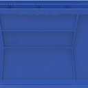 Akro-Mils 30250 AkroBins Plastic Storage Bins, Space-Saving Stackable Bins for Garage, Pantry, Craft Organization, 15" x 16" x 7", Blue, 6-Pack