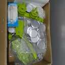 Button Maker Machine Multiple Sizes, Pin Maker Machine 1+1.25+2.25 inch, Interchangeable Button-Models Badge Button Press Machine with 300 Sets 25+32+58mm Button Maker Supplies&Circle Cutter