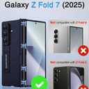 STORMTAL for Samsung Galaxy Z Fold 7 Case with Hinge Protection, [Built-in Screen Protector] [Adjustable Kickstand] Shockproof Slim Fit All-inclusive Protective Phone Cover for Galaxy Z Fold 7 2025 (Blue)