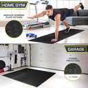 ProsourceFit Puzzle Exercise Mat  in, EVA Interlocking Foam Floor Tiles for Home Gym, Mat for Home Workout Equipment, Floor Padding for Kids, Grey, 24 in x 24 in x  in, 144 Sq Ft - 36 Tiles (Black)
