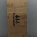 KTKDE 6ft Black Artificial Christmas Pencil Tree for Home, Office, Holiday Party Decoration, Metal Hinges & Base