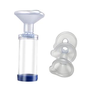 Handheld Inhaler Spacer for Baby and Adult, Cat and Pet - Comfortable Soft Silicone Mask with S M L Different Size, Portable Design for Home and Travel