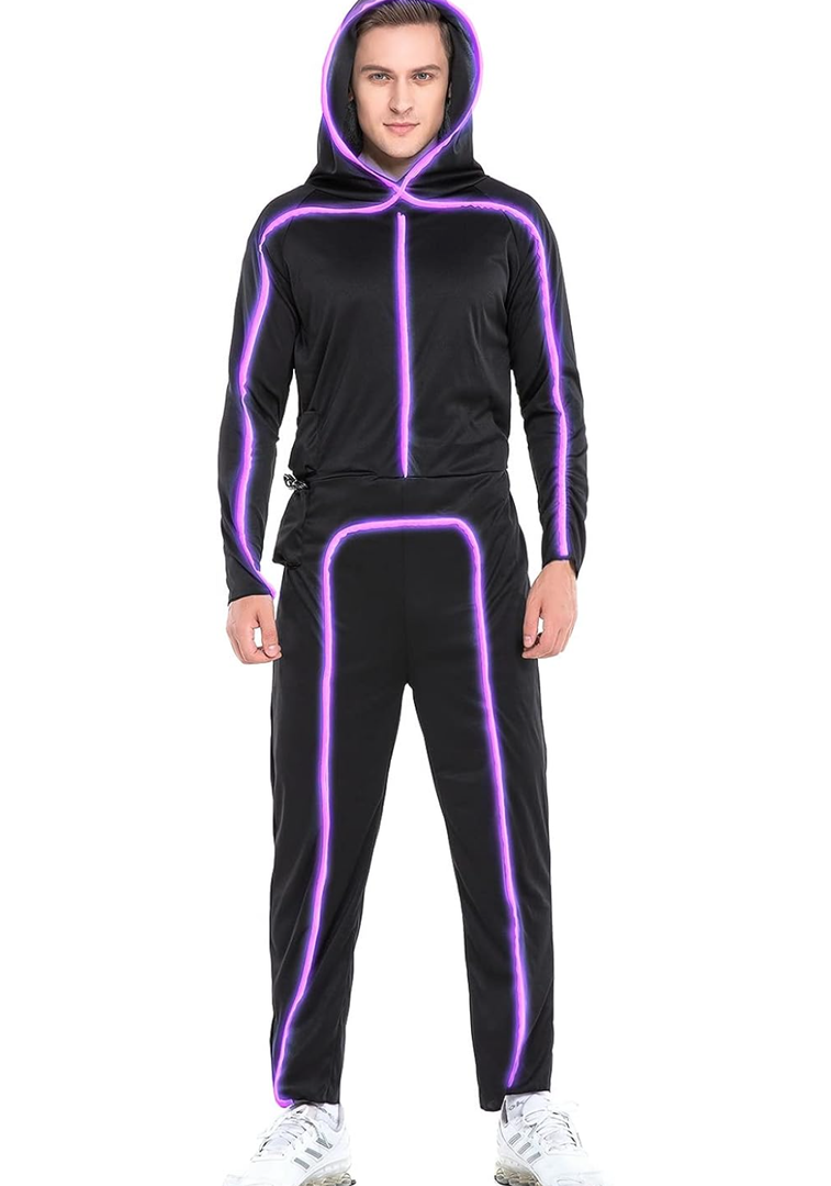HSCTEK Light-up Adult Stick Figure Costume