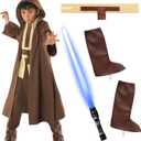 Morph Fantasy Hooded Robe And Sabre - Star Costume Boys - Halloween Costumes For Boys - Space Cosplay For Kids Halloween (X-Large)