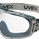 Honeywell Uvex Stealth OTG Safety Goggles with Clear HydroShield Anti-Fog Lens & Fabric Headband (S3970HSF)