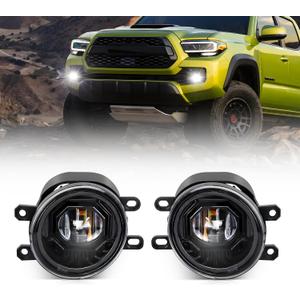 OPP ULITE Tacoma Led Fog Lights for Tacoma 2016-2022, 2014-2022 4Runner, 2014-2019 Tundra, 2007-2014 Camry, 6500K 60W Plug N Play 4.5inch Waterproof Driving Fog Lights Assembly Kit, 2PC Pack