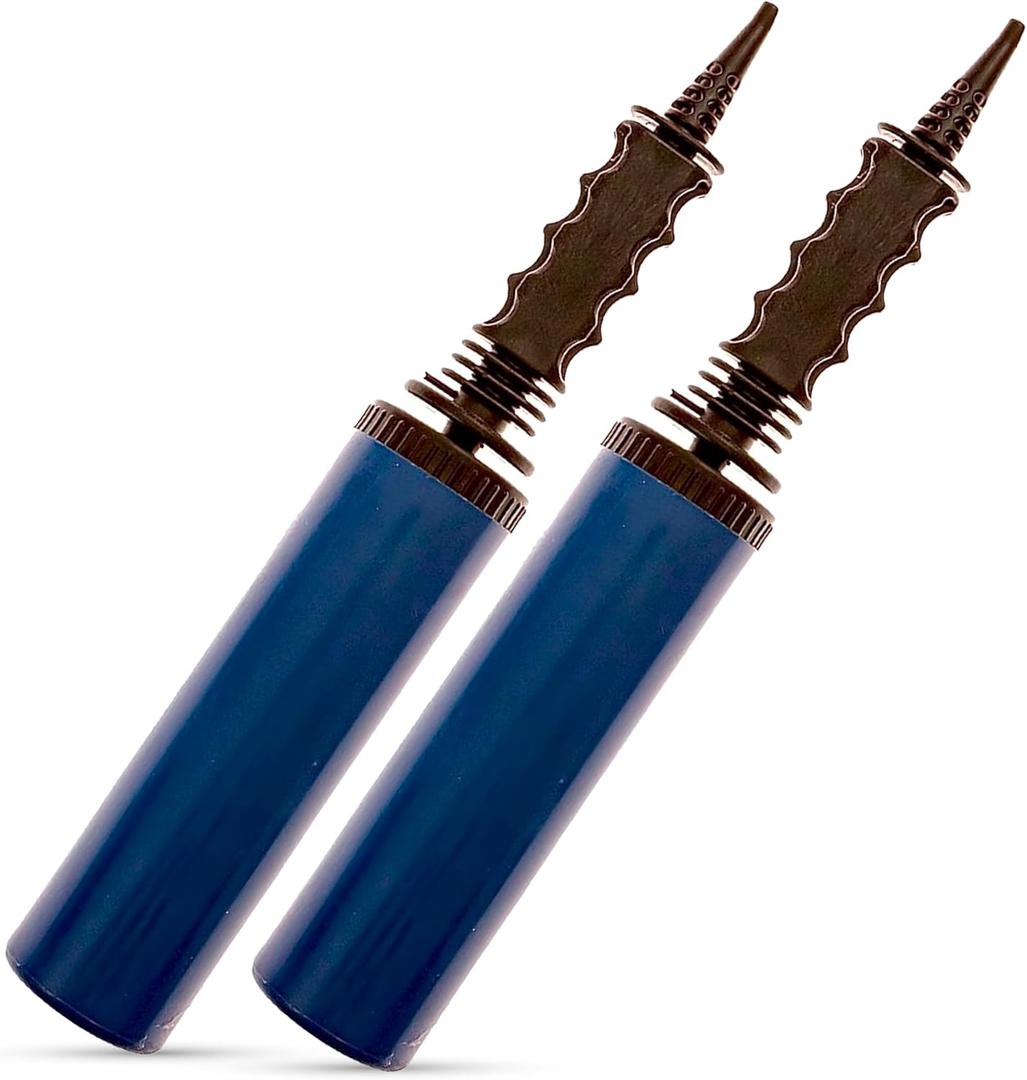 Impresa Two-Way Small Hand Pump for Inflatables - 2 Pack - Great for Inflating Balloons, Yoga Balls, Pool Floats, Toys, and More - The Perfect Summer Party Supply - Inflate 2x as Fast