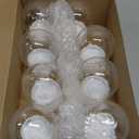 8 Pcs 4 Inch Plastic Snow Globe with Screw Off Cap DIY Clear Snow Globes Jar for DIY Crafts Home Decoration