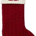 St. Nicholas Square 21-in Knit Monogram Christmas Stocking, Letter K