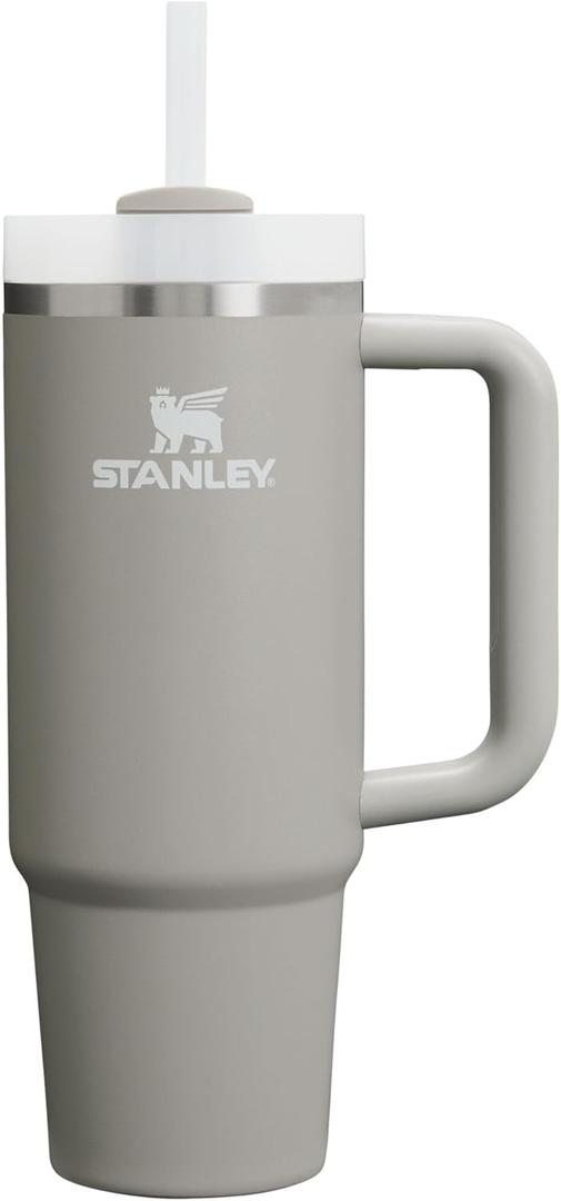 STANLEY Quencher H2.0 Tumbler with Handle and Straw 30 oz | Flowstate 3-Position Lid | Cup Holder Compatible for Travel | Insulated Stainless Steel Cup | BPA-Free | Ash