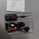 2025 Upgraded Airplane Bluetooth 5.4 Transmitter with Qualcomm Chipset, ElecMoga Airplane Travel Essentials Supports 2 AirPods or Headphones, 2-in-1 AUX Wireless Receiver for Gym, TV, Car, Audio (Black)