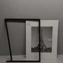 upsimples 16x20 Picture Frame, Display Pictures 11x14 with Mat or 16 x 20 Without, Wall Hanging Poster Frame, Black, 1 Pack