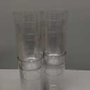 Nuogo 12 Pcs Plastic Cylinder Vases Tall Clear Flower Vases for Centerpieces Hurricane Candle Holder for Home Wedding Office Party Formal Dinners Decorations (4''/6''/8'')