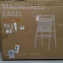 Tiny Land Easel for Kids, Double-Sided Magnetic Easel, Adjustable Wooden Kids Art Easel with Paper Roll, Learning-Toy for 3,4,5,6,7,8 Years Old Boy & Girls, 43.9 inches