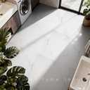 RORA 24x24 Inch Peel and Stick Floor Tile 20 -Pack Self-Adhesive Waterproof Vinyl Flooring,Vinyl Floor Tiles DIY for Bathroom, Laundry,Kitchen,Living Room,80 Sq.Ft, White Marble