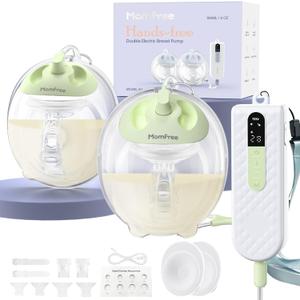 Hands Free Breast Pump K3, Portable Breastfeeding Pumps With Modes & 9 Levels, 3 Fine-Tuned Rhythms, Leak-Proof & Low Noise Double Seal Flange 15-24 Mm (Green)