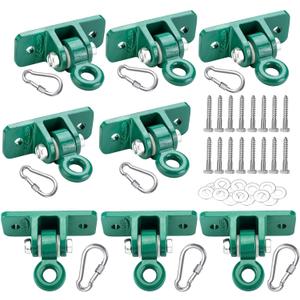 BETOOLL Heavy Duty Swing Hanger for Kids Playground Indoor Outdoor with Mounting Hardware Provided, Set of 8