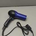 Conair Hair Dryer, 1875W Turbo Blow Dryer with Tourmaline Coating and Ionic Conditioning, Includes Diffuser and Concentrator Attachments, 2 Heat & 2 Speed Settings, Blue/Black (3 Piece Set)