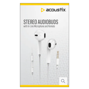 Acoustix™ Stereo Earbuds with Microphone & Remote