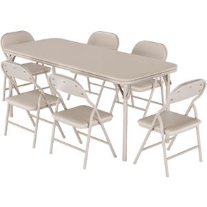 GAOMON 7 Piece Set Folding Table and Chairs Set for Boys and Girls