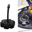 NICECNC Black Gas Fuel Cap with Breather Tube Compatible with Yamaha Raptor 700 700R, Grizzly 125 TTR110 TTR125LE, Replacement for 2FJ-24610-00-00, 2FJ-24610-20-00, 2FJ-24610-10-00