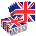 Juvale 100-Pack British Flag Napkins for Party Decor, Union Jack Supplies & London-Style Design for Birthdays, Celebrations, and Special Occasions (13x13 in)