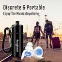 Hearprotek Concert Ear Plugs, 2Pairs Reusable high Fidelity Musician Ear Plugs for Concerts Loud Music-Noise Reduction Ear Protection earplugs for Rave,Festival,Music,Tinnitus Relief, Blue 